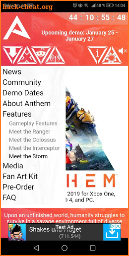 Companion for Anthem screenshot