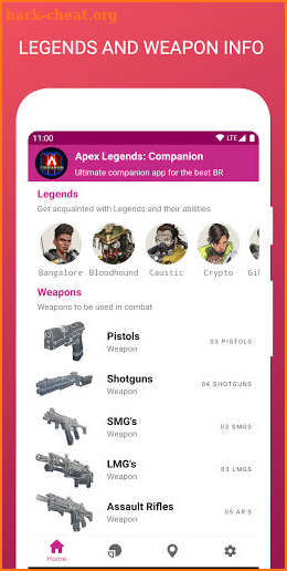 Companion for Apex Legends - Weapons, Stats, Guide screenshot