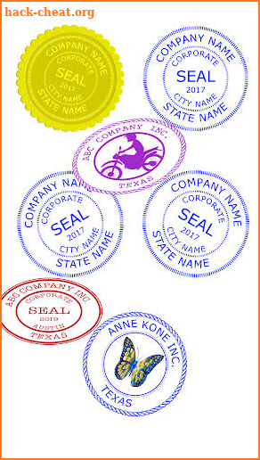 Company Seal screenshot