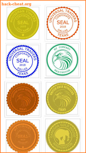 Company Seals screenshot