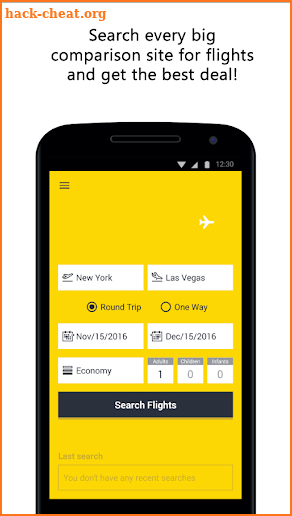Compare Flight Tickets and Hotels screenshot