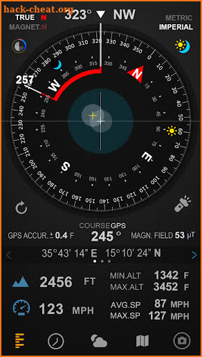 Compass 54 (All-in-One GPS,Weather,Map and Camera) screenshot