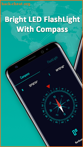 Compass & Super Bright Flashlight screenshot