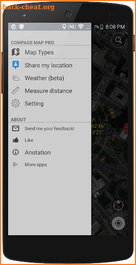 Compass Coordinate screenshot
