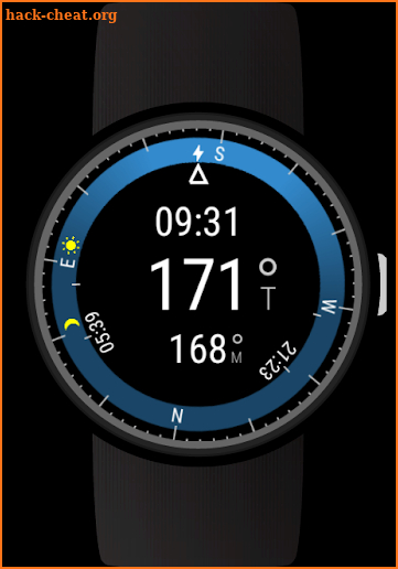 Compass for Wear OS (Android Wear) screenshot