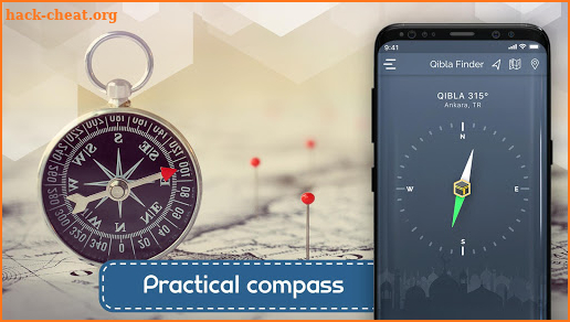 Compass Pro - Accurate Compass App & Qibla Finder screenshot