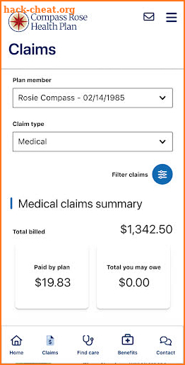 Compass Rose Health Plan screenshot