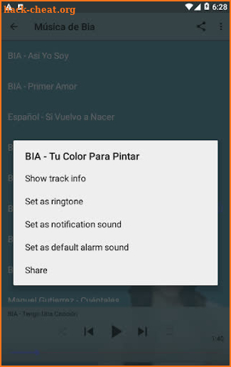 Completo de BIA Canciones y Letra screenshot