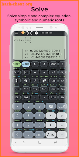 Complex calculator & Solve for x TI-36 TI-84 Plus screenshot