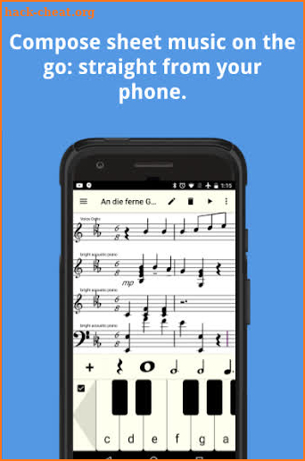 Compose sheet music screenshot