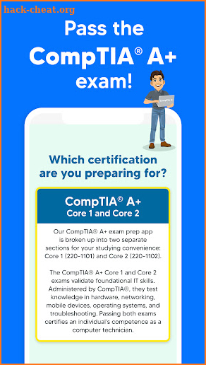 CompTIA A+ Exam Prep Test 2024 screenshot