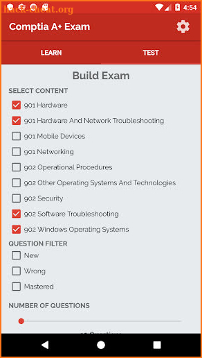 Comptia A+ Practice Test 2019 screenshot