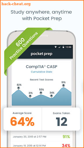 CompTIA CASP Pocket Prep screenshot