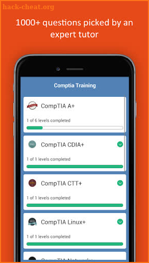 CompTIA ® A+ practice test screenshot