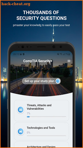 CompTIA® Security+ Practice Test screenshot