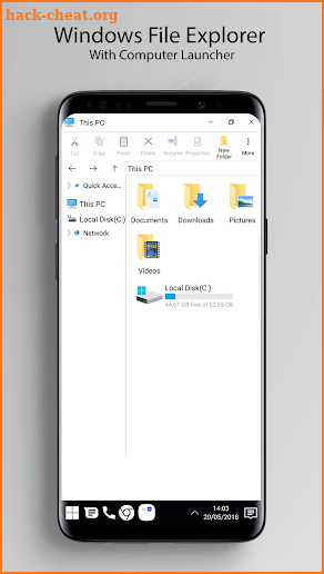 Computer Launcher for Windows Theme screenshot