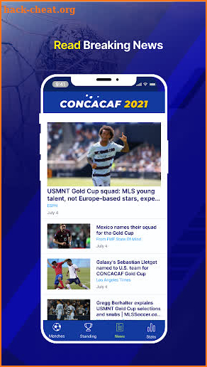 Concacaf 2021 screenshot