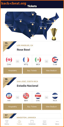 CONCACAF Gold Cup 2019 screenshot