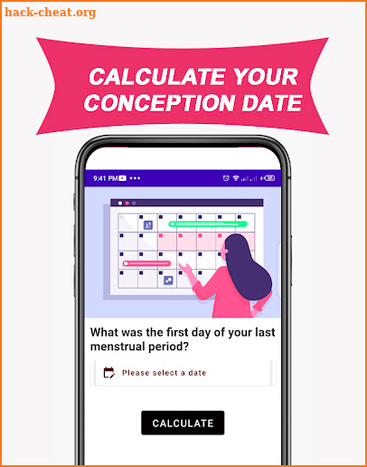 Conception Date Calculator App screenshot