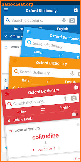 Concise Oxford Italian Dictionary screenshot