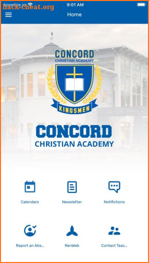 Concord Christian Academy screenshot