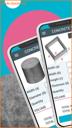 Concrete Calculator screenshot