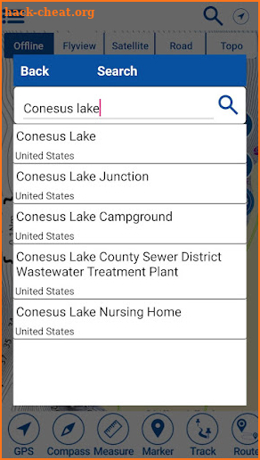 Conesus Lake Offline GPS Chart screenshot