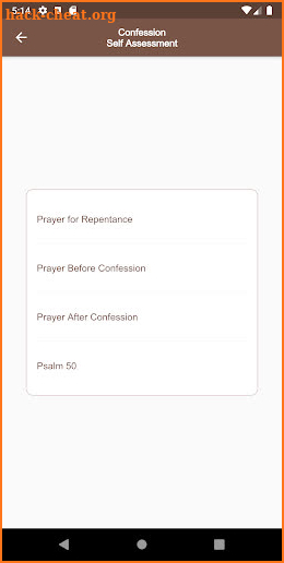 Confession Planner screenshot