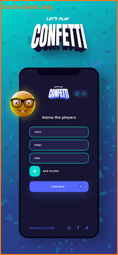 Confetti - drinking game screenshot