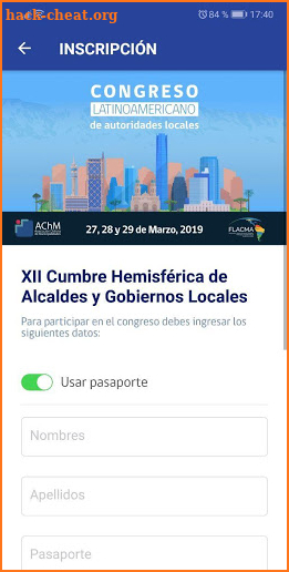 Congreso FLACMA 2019 screenshot