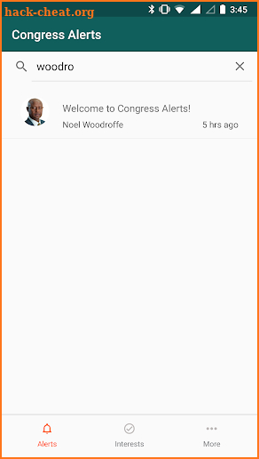 Congress Alerts screenshot