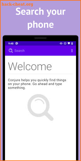 Conjure - Search your phone screenshot