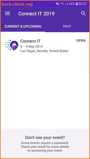 Connect IT Event screenshot