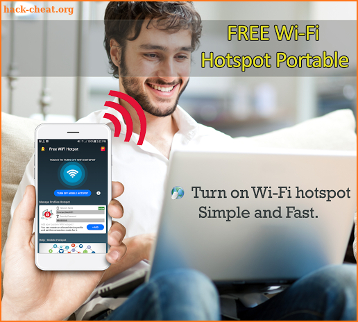 Connect me Internet - Free WiFi Hotspot Portable screenshot