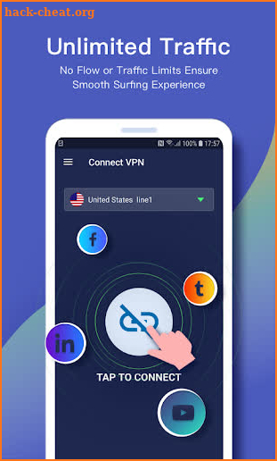 Connect VPN — Free, Fast, Unlimited VPN Proxy screenshot
