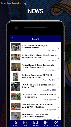Connecticut National Guard screenshot