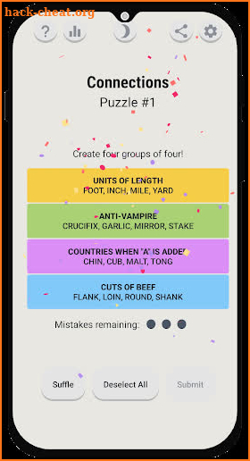 Connections: Group words screenshot