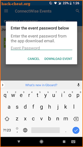 ConnectWise Events screenshot