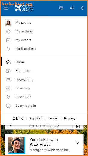 Connex Event screenshot