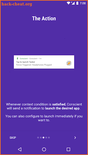 Conscient - Context Aware app screenshot