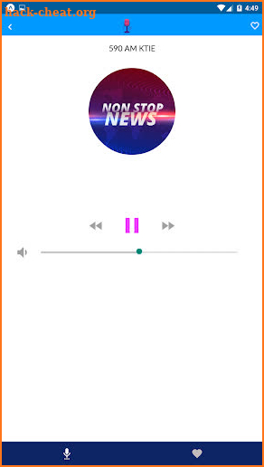 Conservative talk radio app screenshot