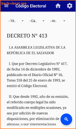 Constitución de El Salvador y otros screenshot