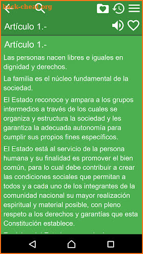 Constitution of Chile screenshot
