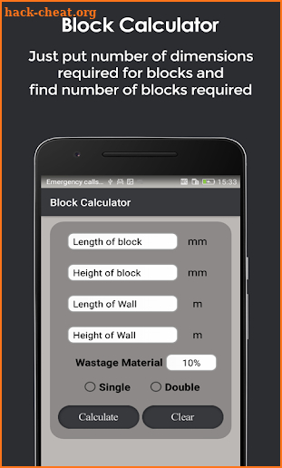 Construction Calculator screenshot