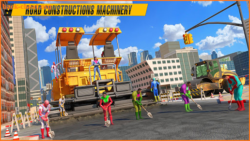Construction Excavator Simulator: Superhero Game screenshot