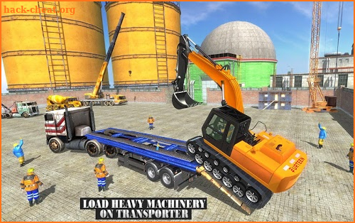 Construction Machines Transporter Cargo Truck Game screenshot
