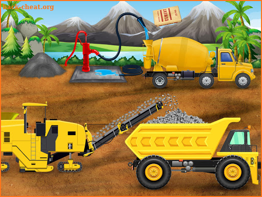 Construction Vehicles - Build House & Car Wash screenshot