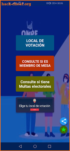 Consulta Electoral Perú 2022 screenshot