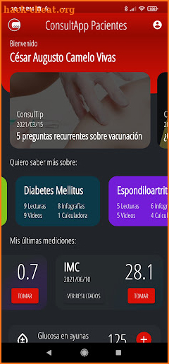 ConsultApp Pacientes screenshot