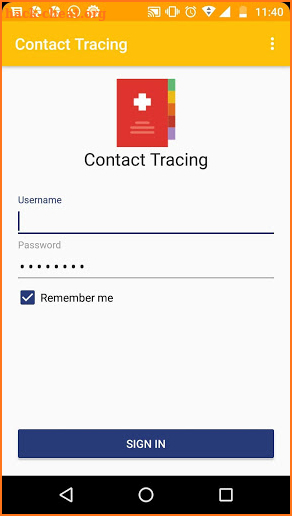 Contact Tracing screenshot